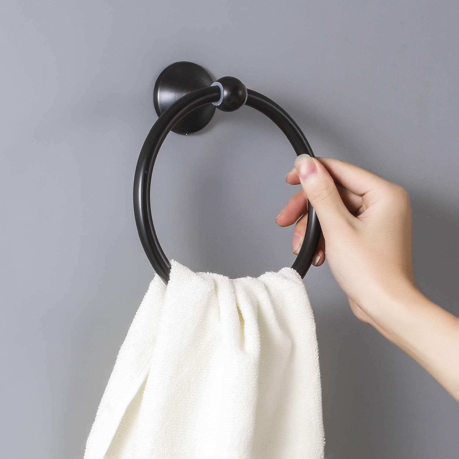 Juego de Accesorios de Baño XINWEI 4 Piezas Negro Mate