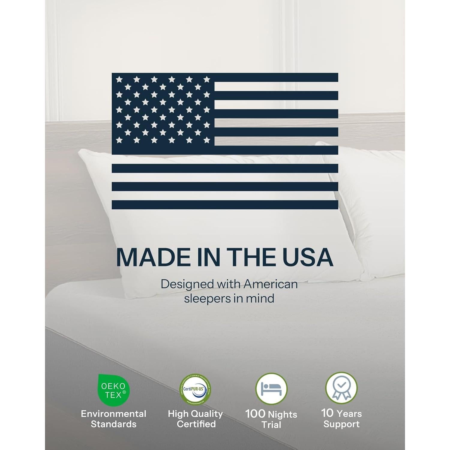 Colchón Twin Life Balance 8" Espuma con Memoria Certificado