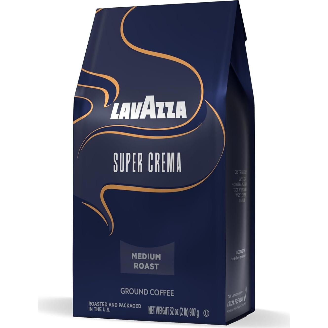 Café Molido Lavazza Super Crema 907g Tostado Medio