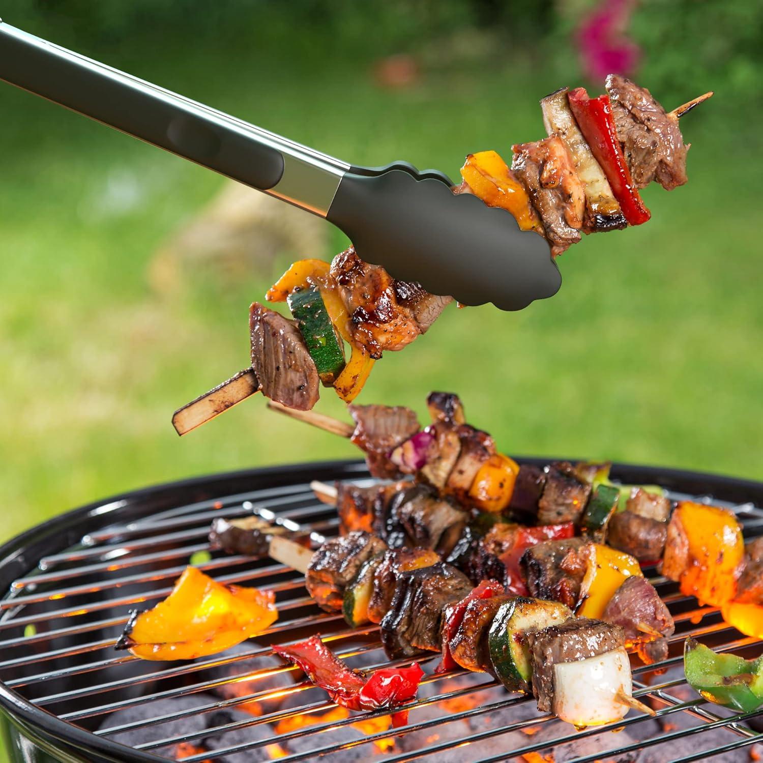 Pinzas de Cocina Tribal de Acero Inoxidable 22.86 y 30.48 cm