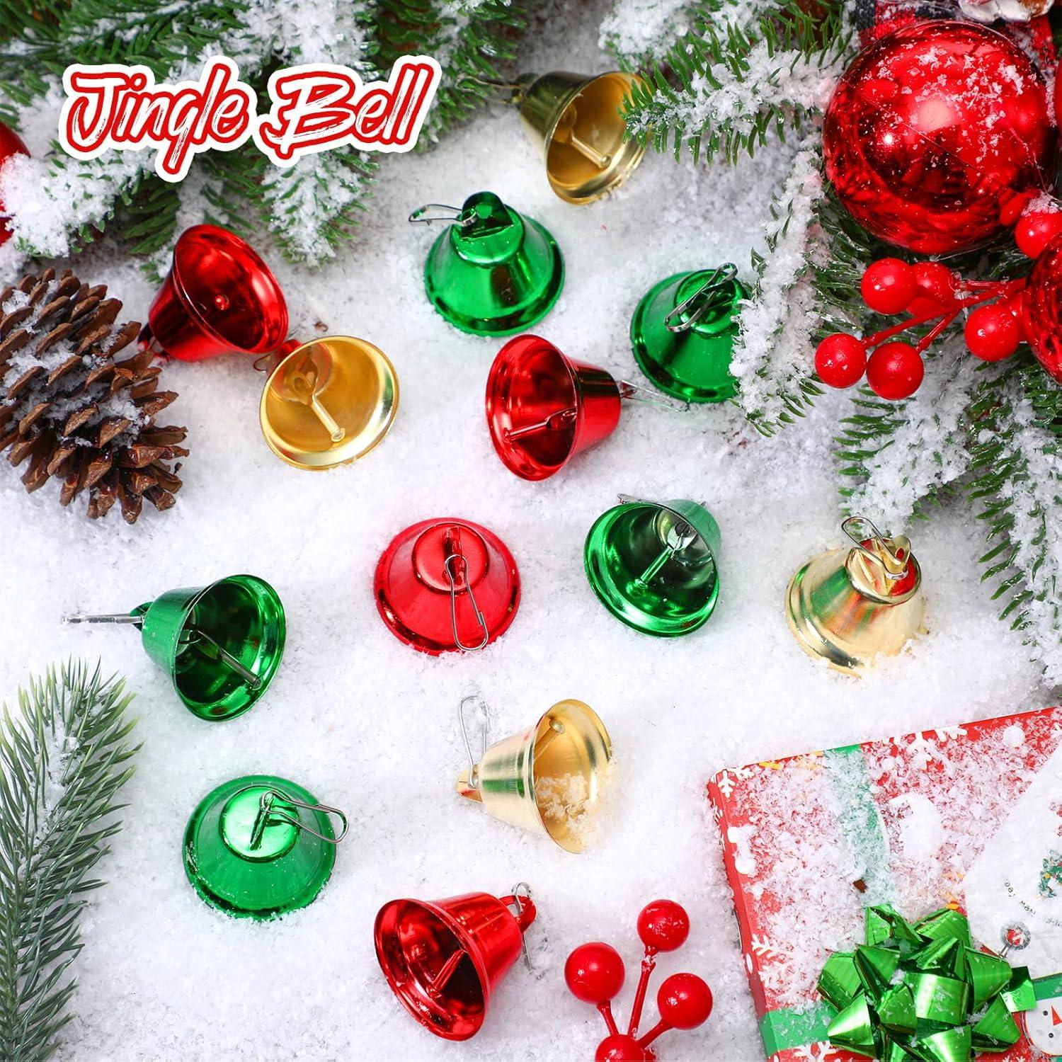 30 Campanas de Latón Pequeñas Gejoy para Manualidades 4.2 cm