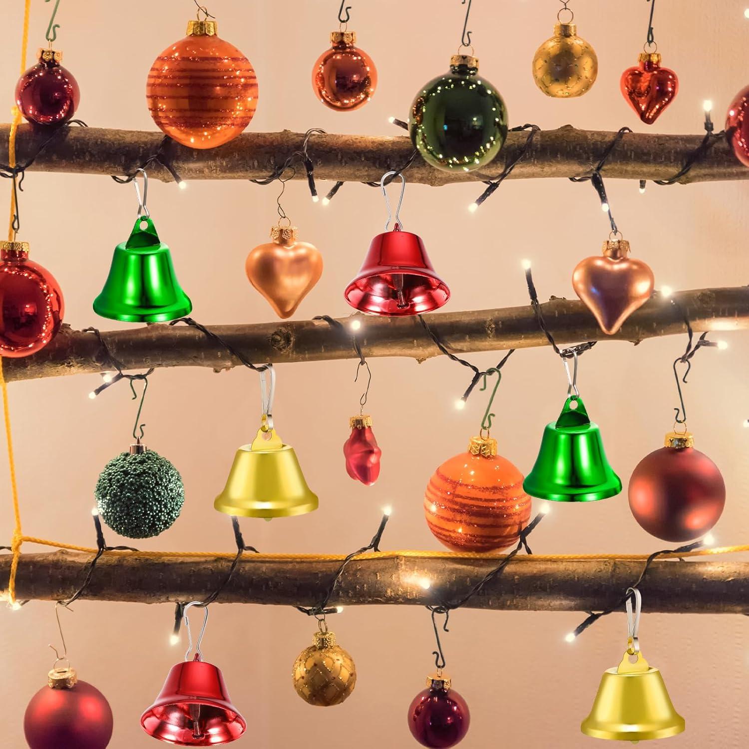 30 Campanas de Latón Pequeñas Gejoy para Manualidades 4.2 cm