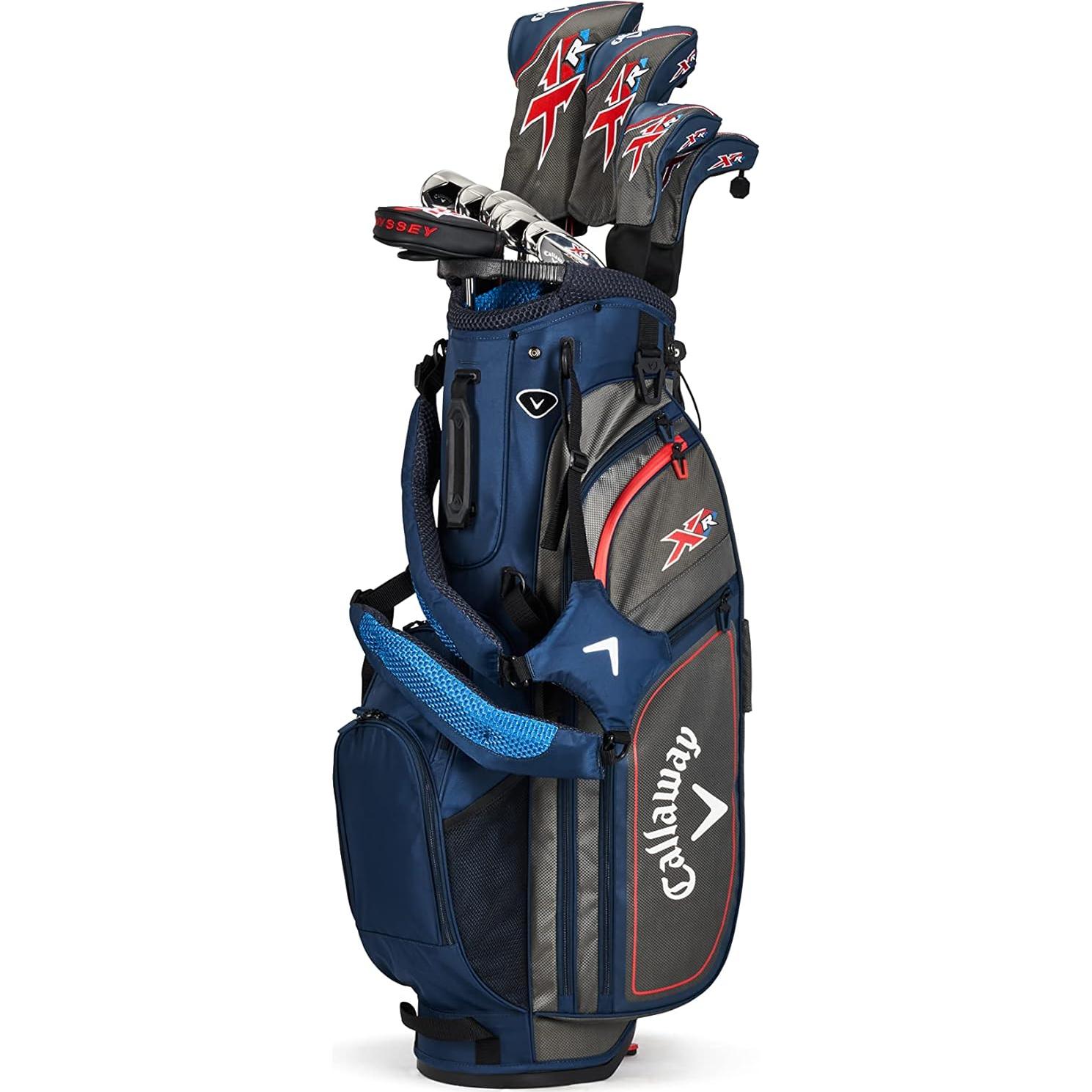 Conjunto Completo de Palos de Golf Callaway XR - Azul/Rojo, Grafito, Regular