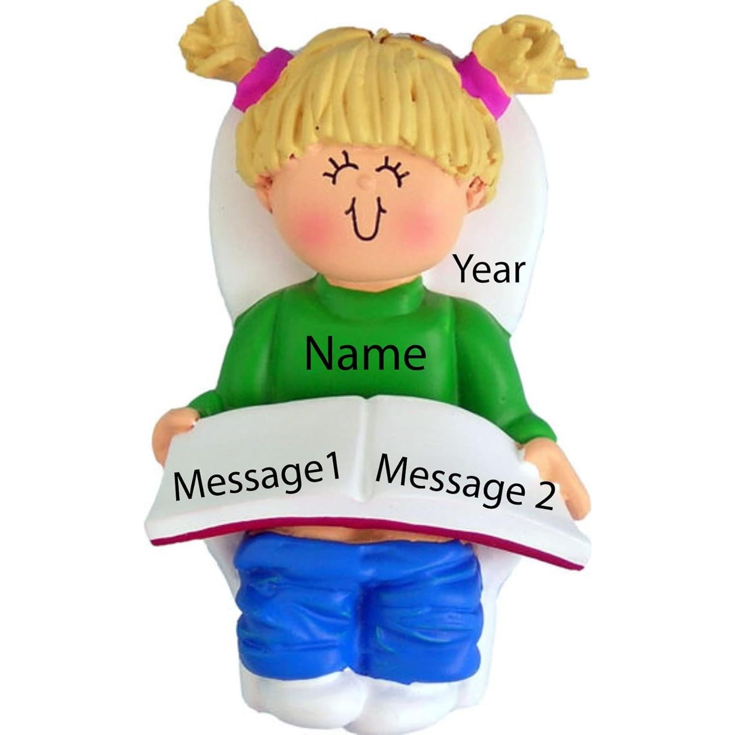 Adorno Navideño Personalizado Santa Dime 2025 - 3.8x7 cm