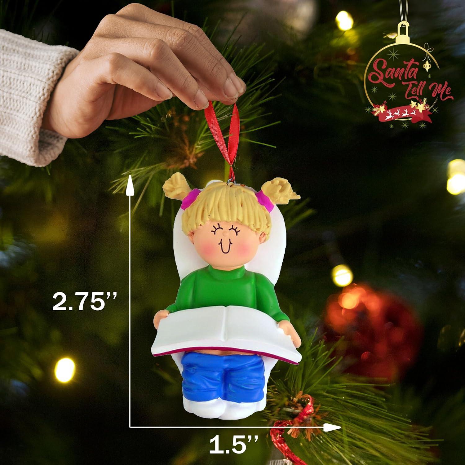 Adorno Navideño Personalizado Santa Dime 2025 - 3.8x7 cm