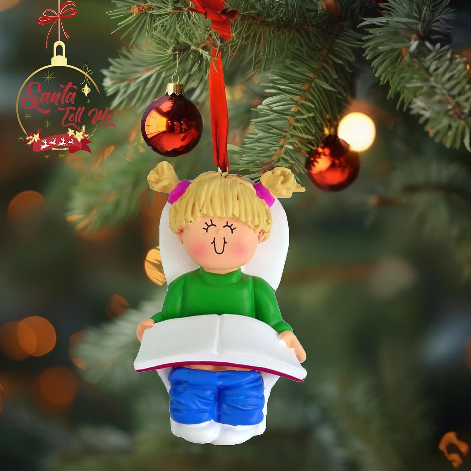 Adorno Navideño Personalizado Santa Dime 2025 - 3.8x7 cm