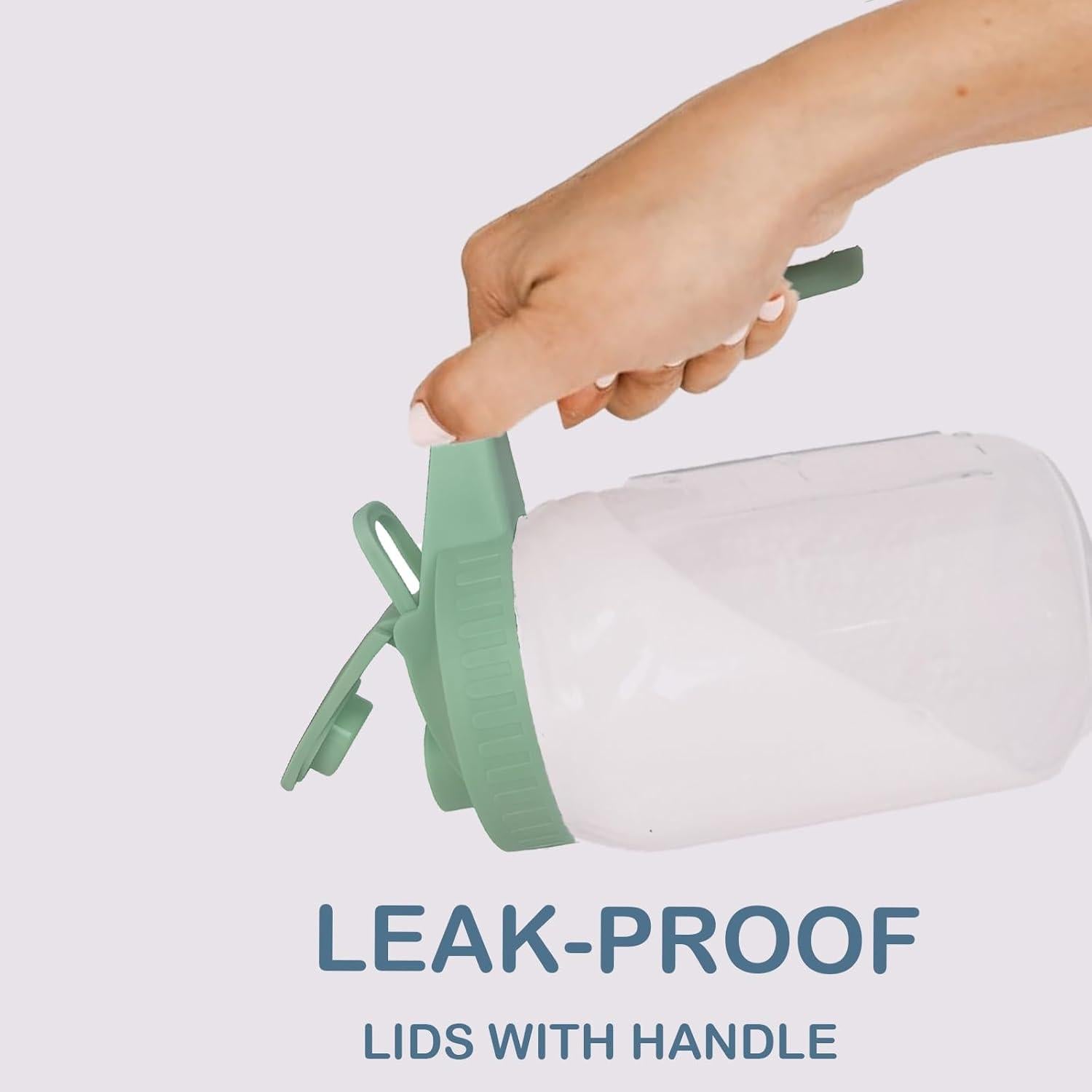 Jarra de Leche Materna de Vidrio 0.95L con Tapa Antifugas