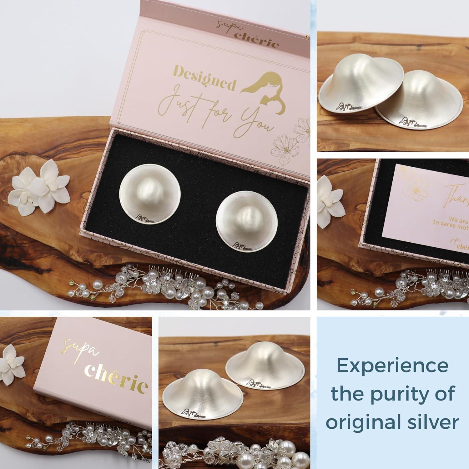 Copas de Lactancia de Plata 925 Supa Cherie - Hechas a Mano