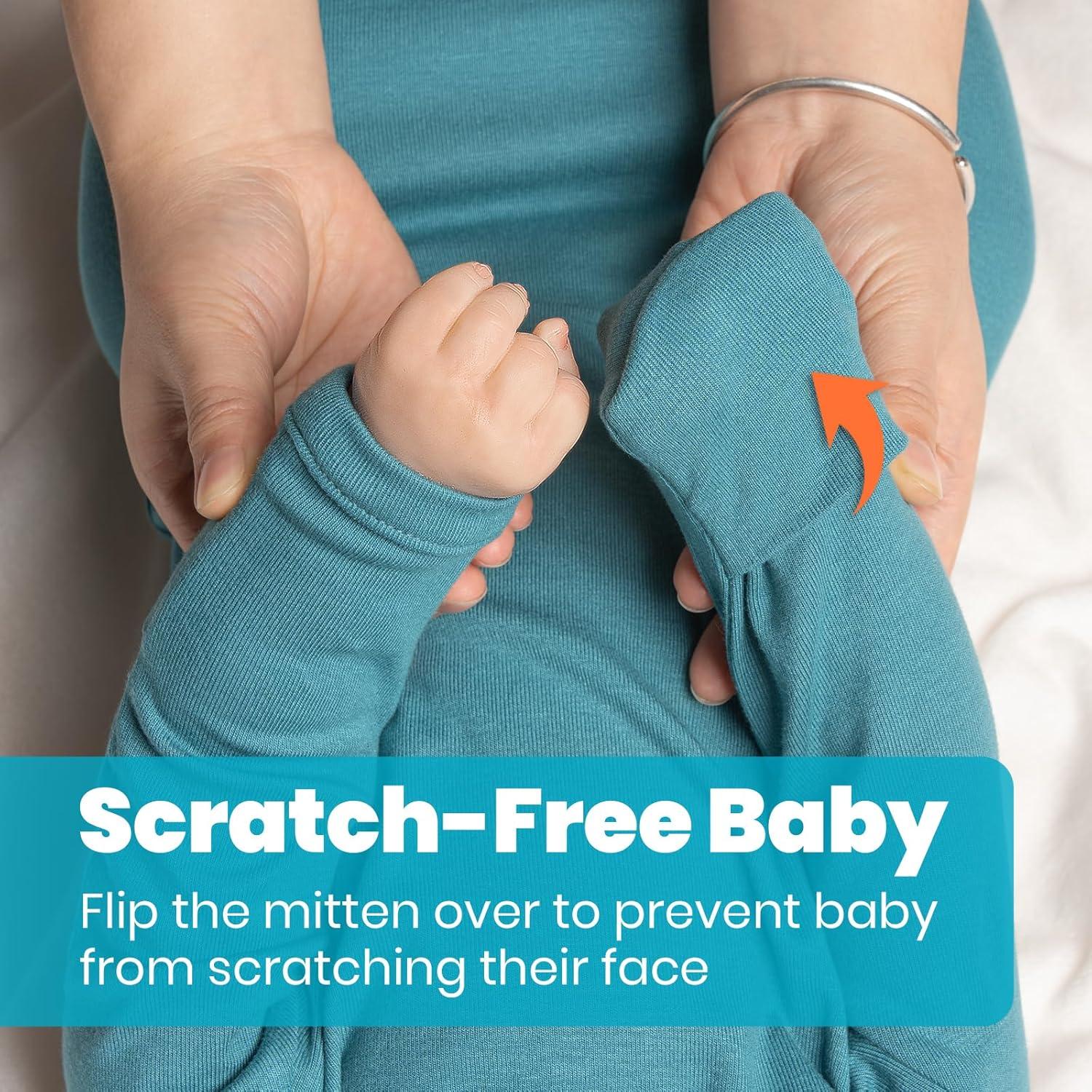 Vestido Anudado para Bebé Baby Noah 0-3 Meses Verde Azulado