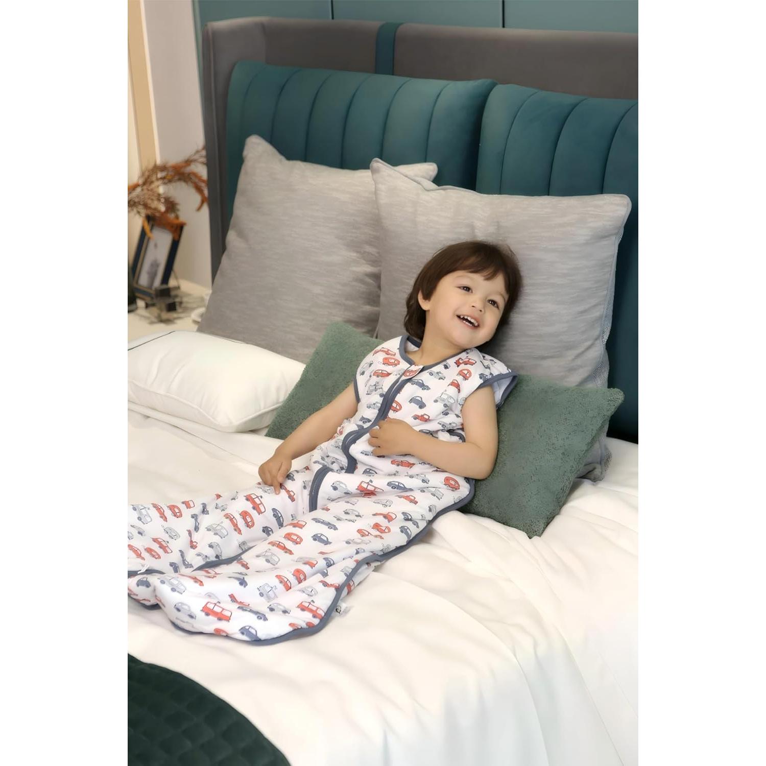 Saco de Sueño TADO MUSLIN 1.0 TOG para Bebé 2-4 Años Coches