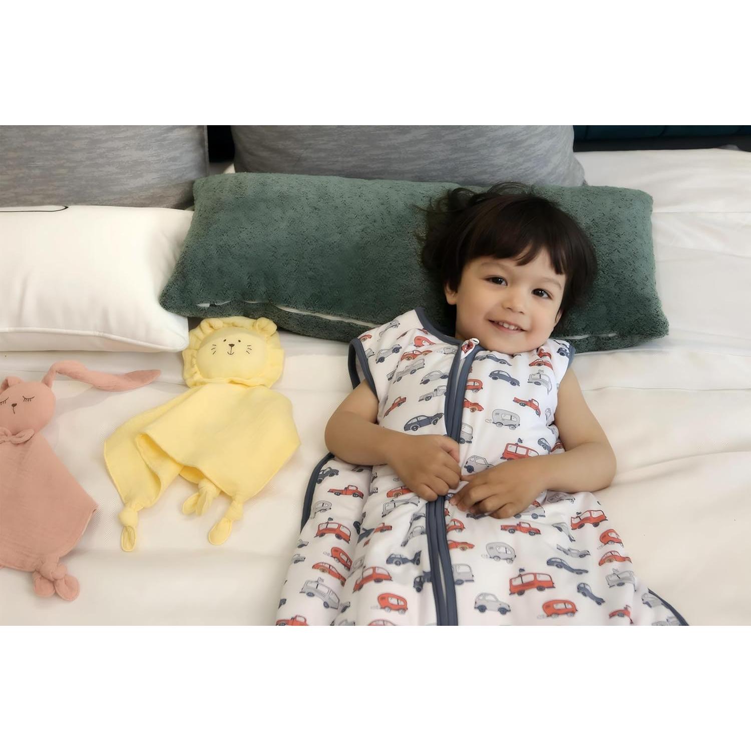 Saco de Sueño TADO MUSLIN 1.0 TOG para Bebé 2-4 Años Coches