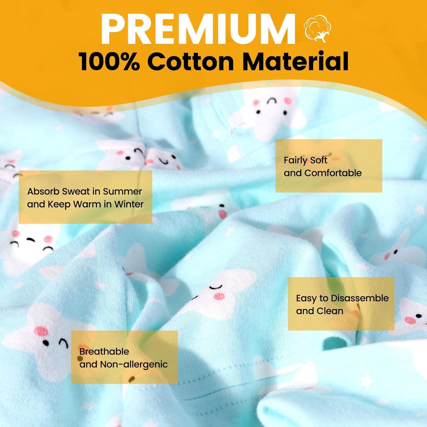 Funda de Asiento de Coche para Bebé Orzbow Algodón Azul