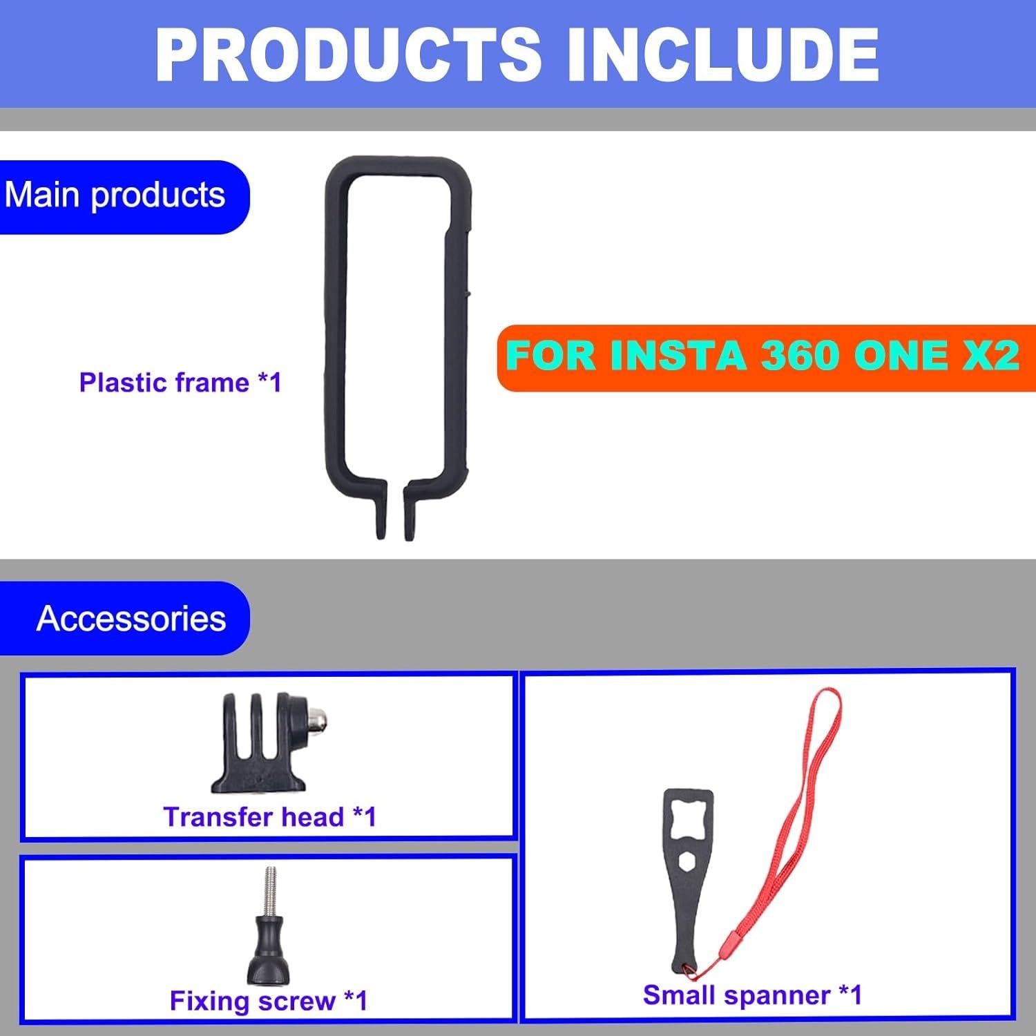 Soporte de Montaje para Insta360 ONE X2 - Jaula Ligera 50g