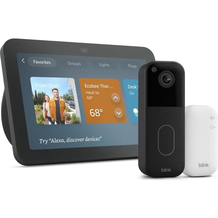 Echo Show 8 with Blink Video Doorbell (newest model)
