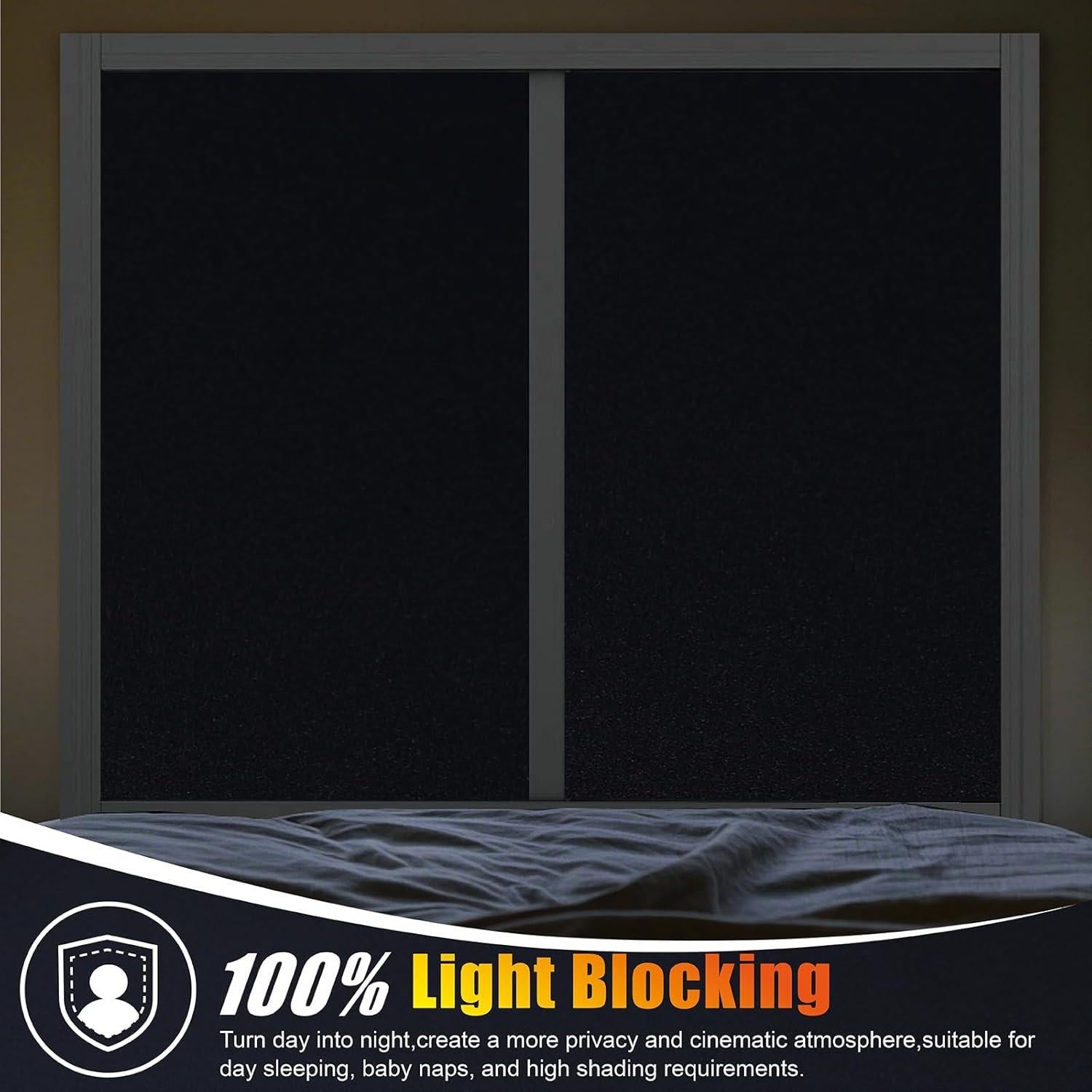 Película Blackout FEILAYS 30x200cm Bloqueo UV y Privacidad