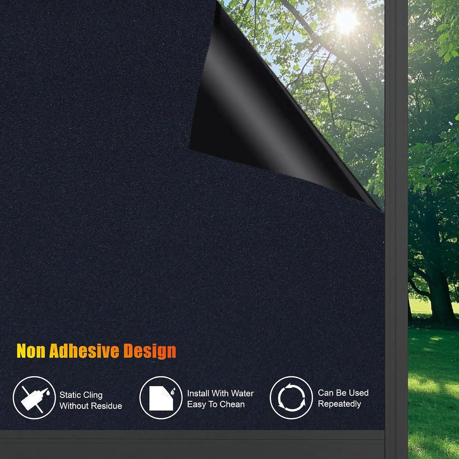 Película Blackout FEILAYS 30x200cm Bloqueo UV y Privacidad