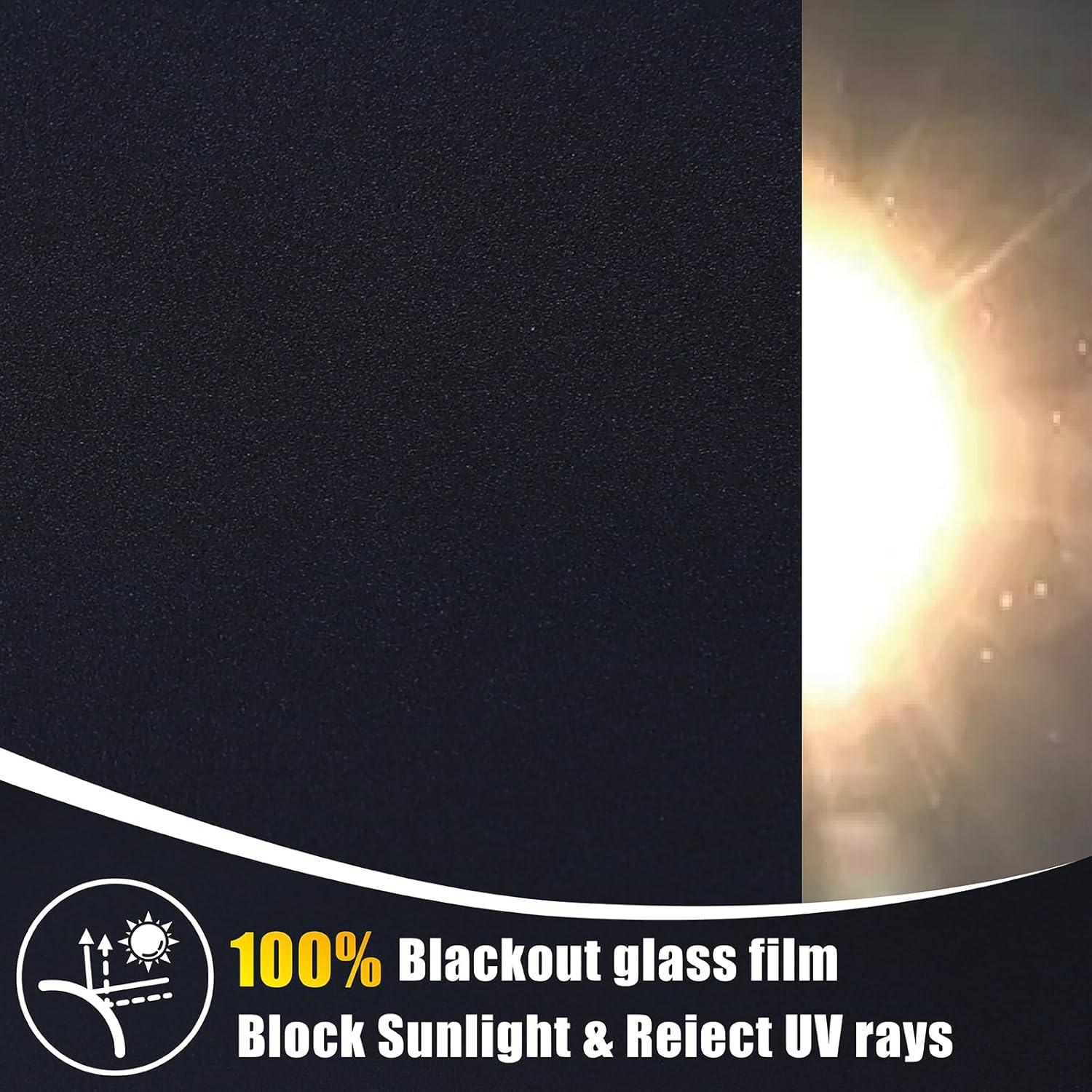 Película Blackout FEILAYS 30x200cm Bloqueo UV y Privacidad