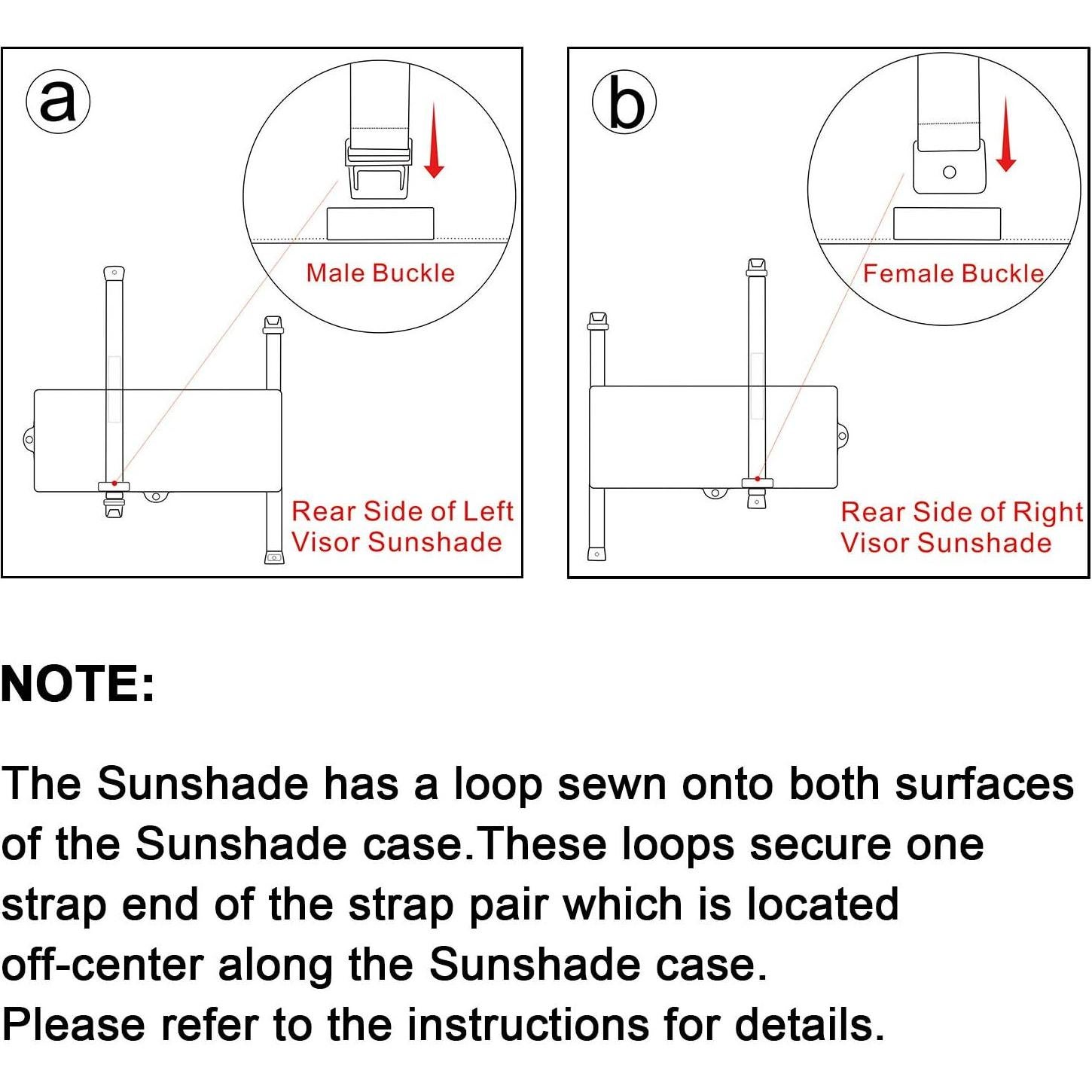 Extensor de Visera de Coche FULLONG FL-3V_X2 2 Piezas Negro
