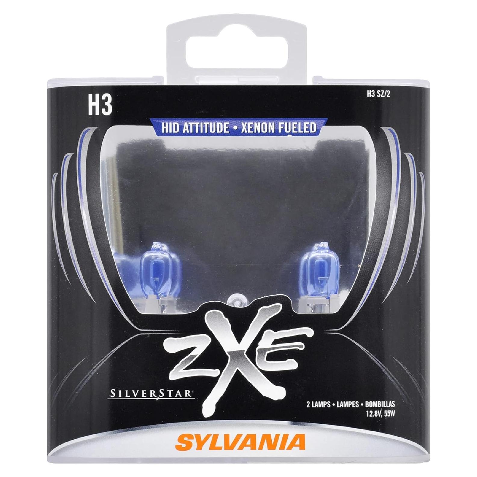 Bombillas de Niebla Halógenas H3 Sylvania SilverStar zXe - 2 Unidades