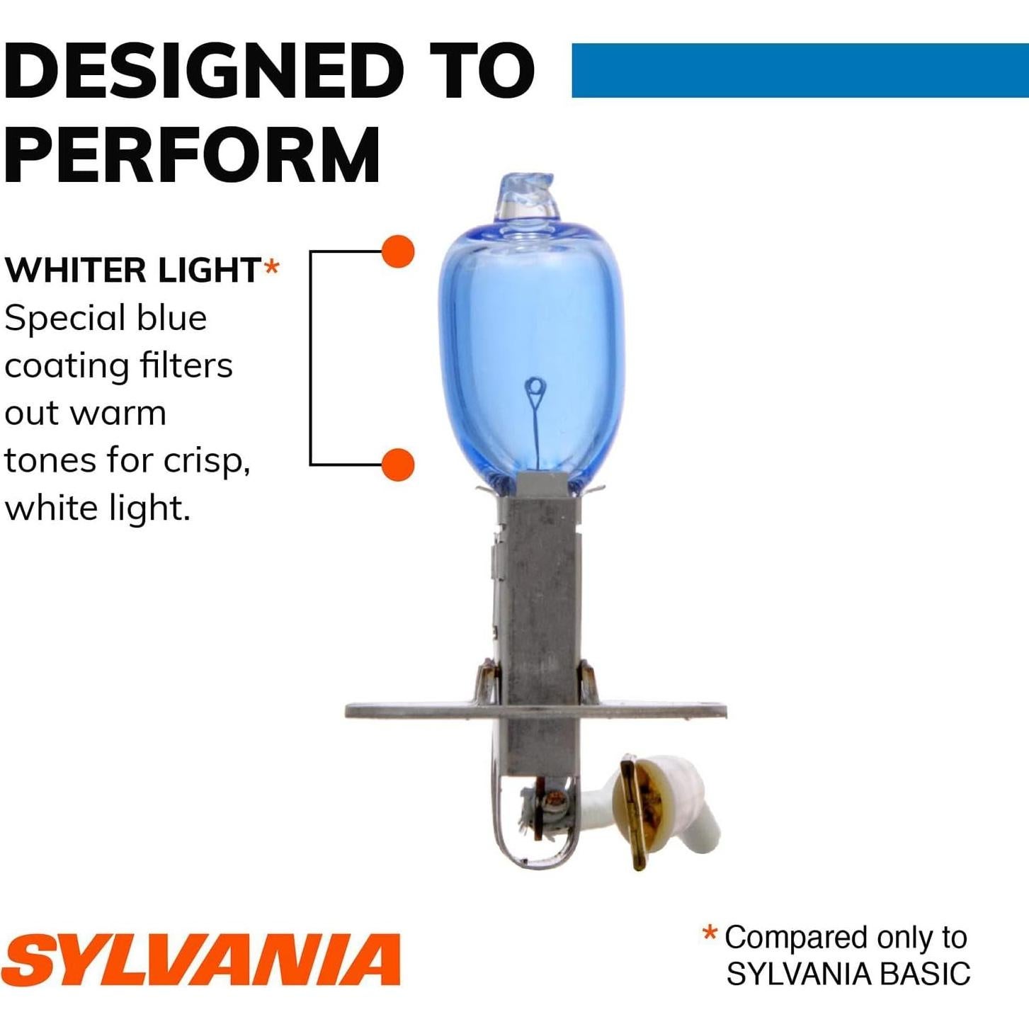 Bombillas de Niebla Halógenas H3 Sylvania SilverStar zXe - 2 Unidades