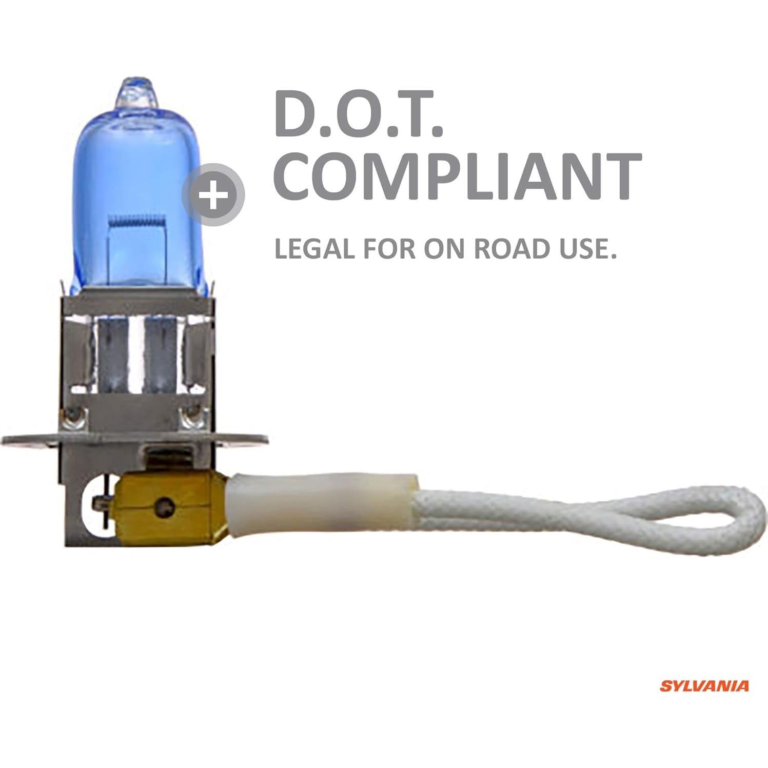 Bombillas de Niebla Halógenas H3 Sylvania SilverStar zXe - 2 Unidades