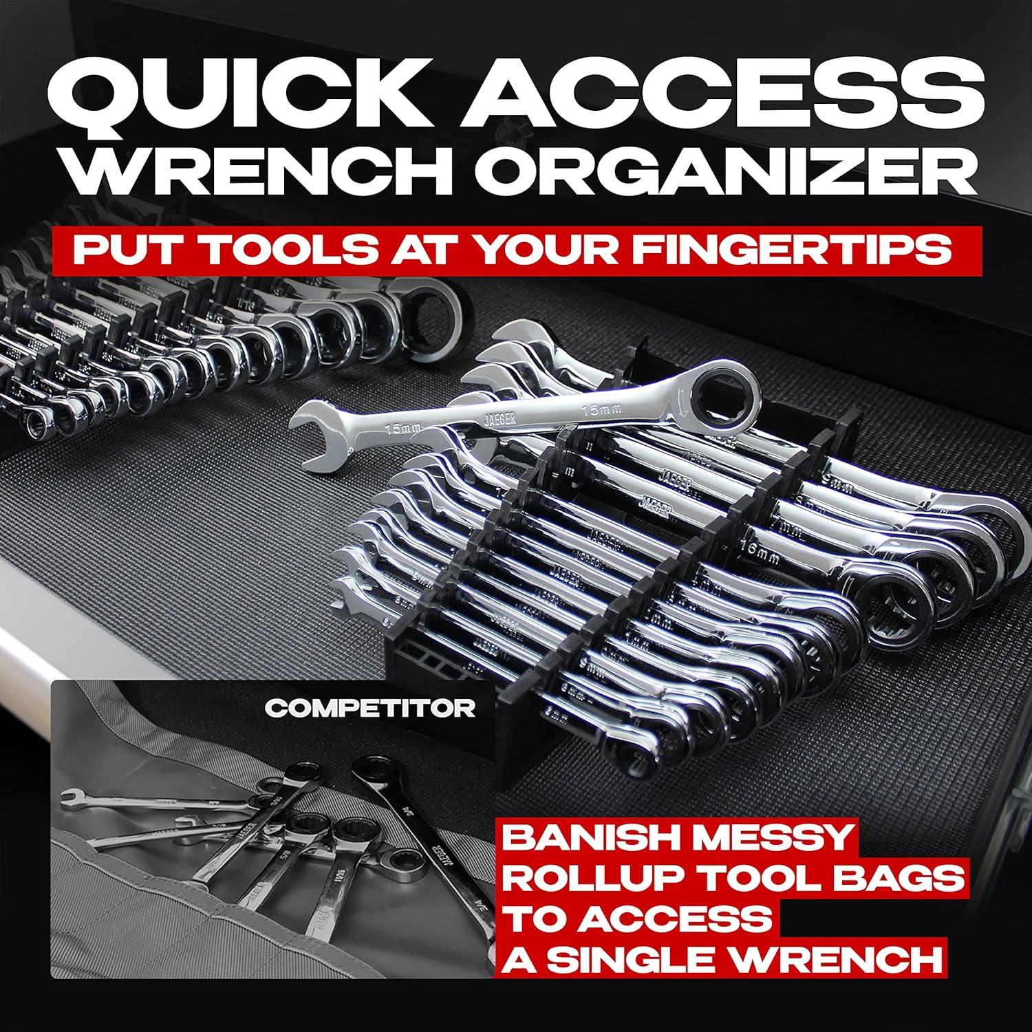 Juego de Llaves de Carraca Jaeger 26p Métrico y Estándar