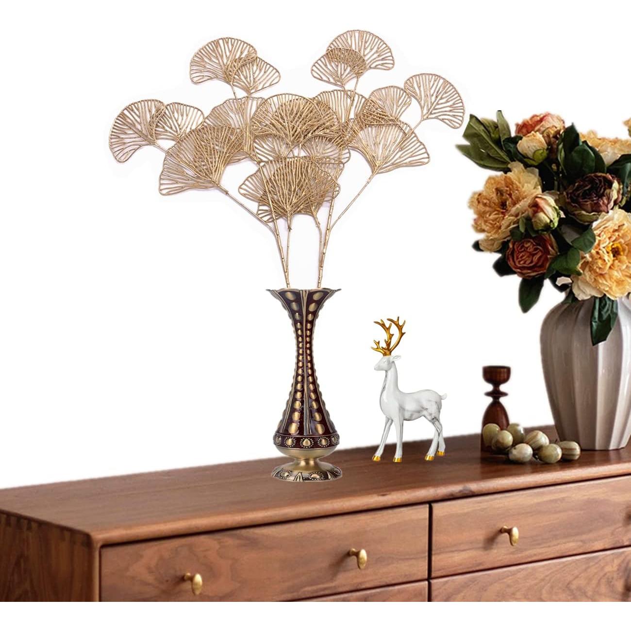 Plantas Artificiales Doradas CATTREE 66 cm - 2 Piezas Decorativas