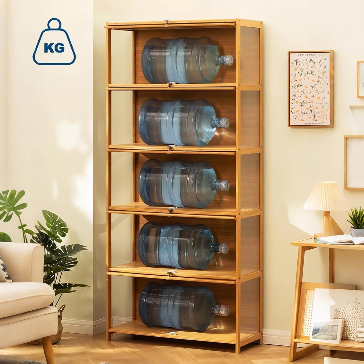 Gabinete de Exhibición Curio Walkclpck 80% Bambú 20% Acrílico