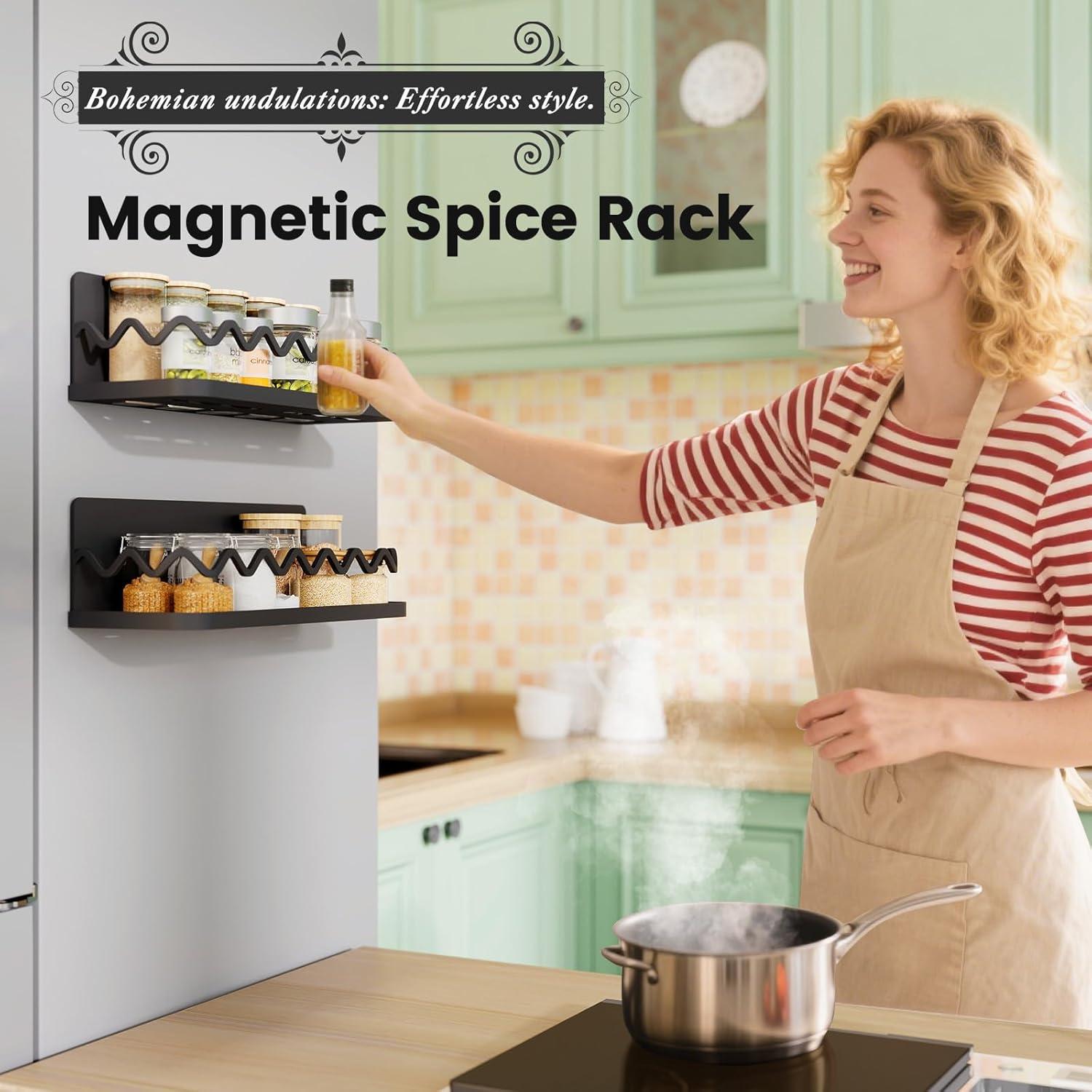 Estante Magnético XXL para Especias Yanone - Organizador de Cocina