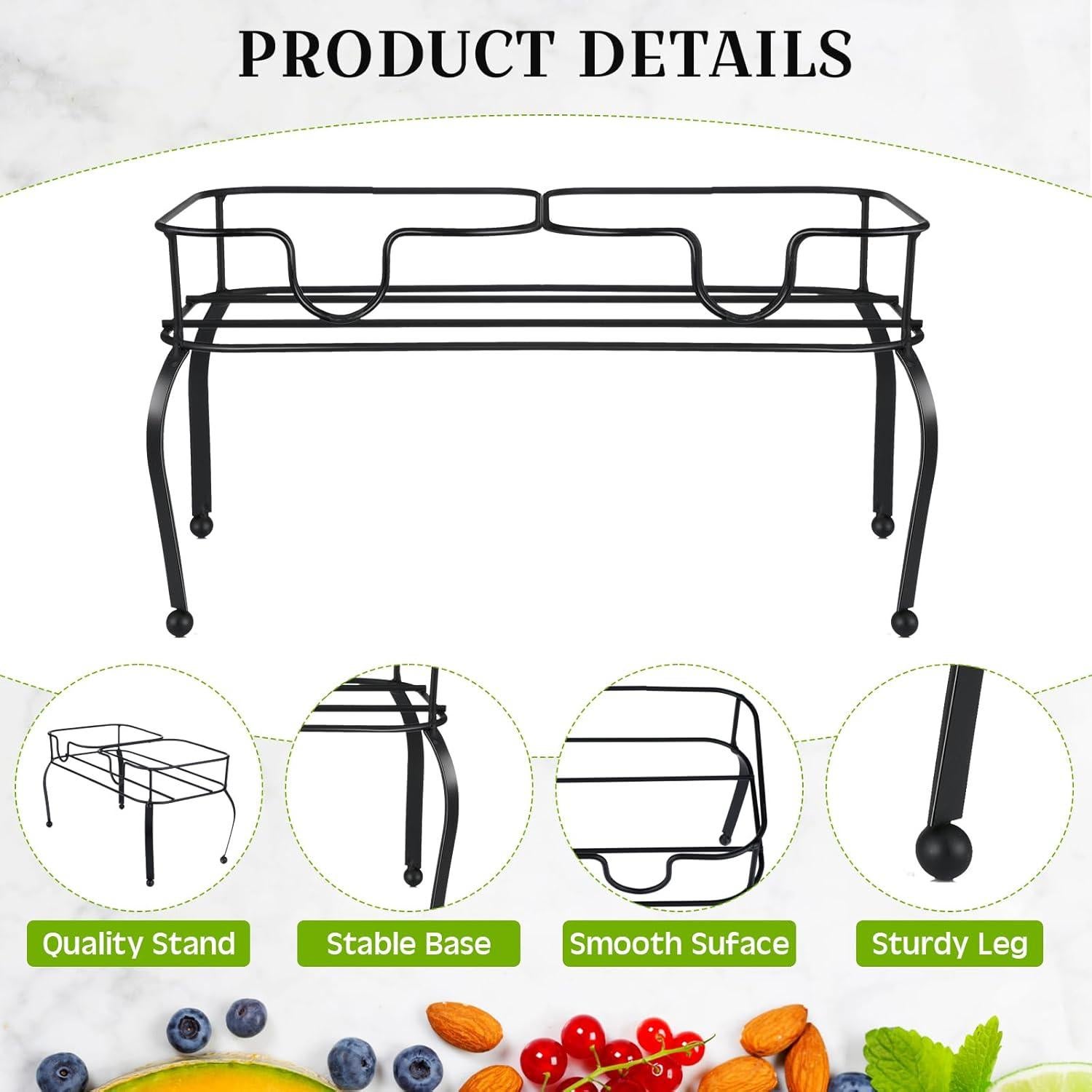 Soporte de dispensador de bebidas Blulu de metal 3.78L