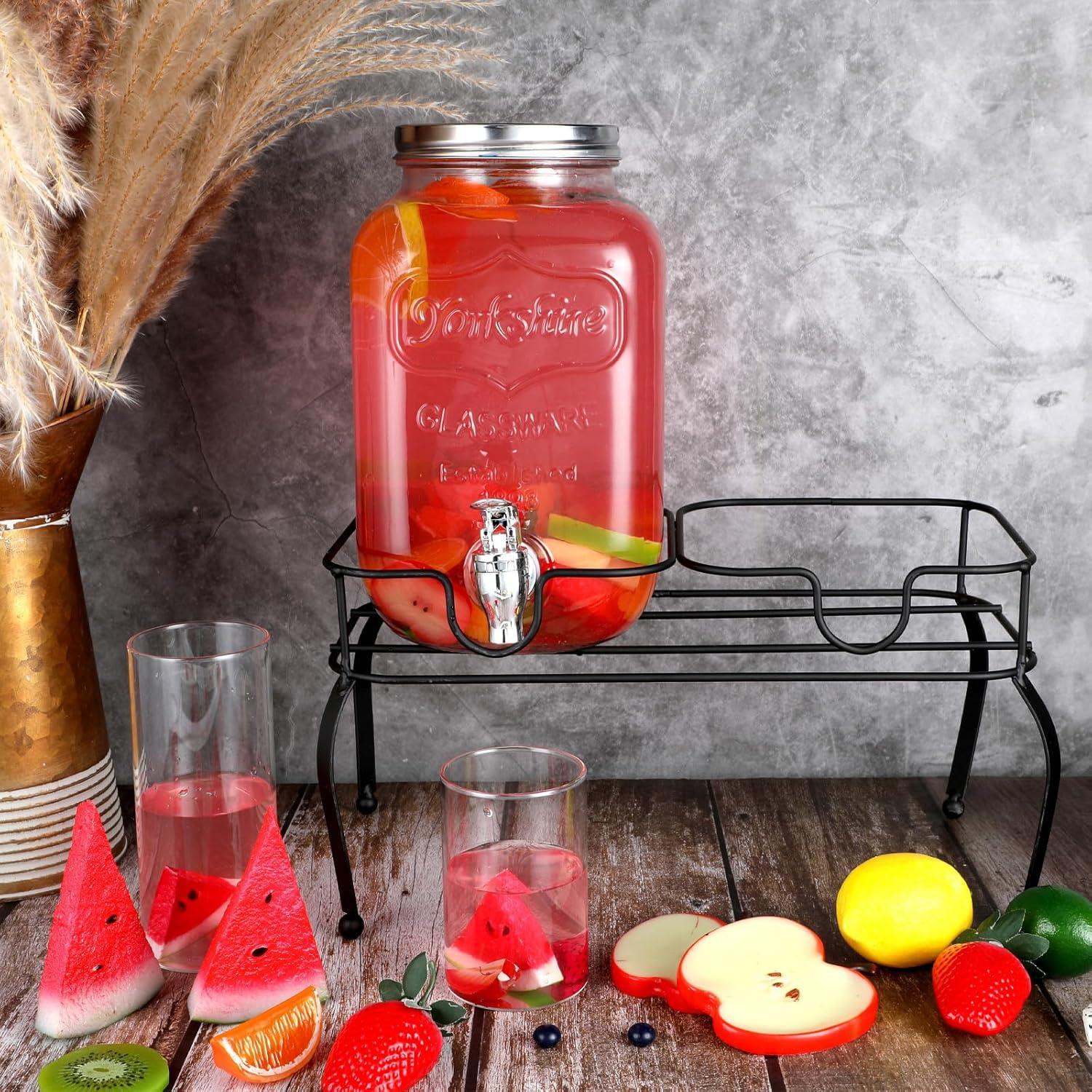 Soporte de dispensador de bebidas Blulu de metal 3.78L