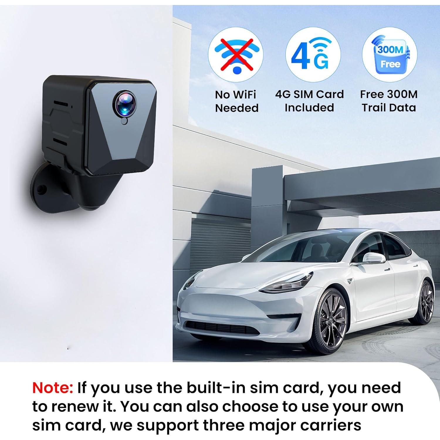 Cámara de Seguridad Funstorm C11 2K Inalámbrica Sin WiFi