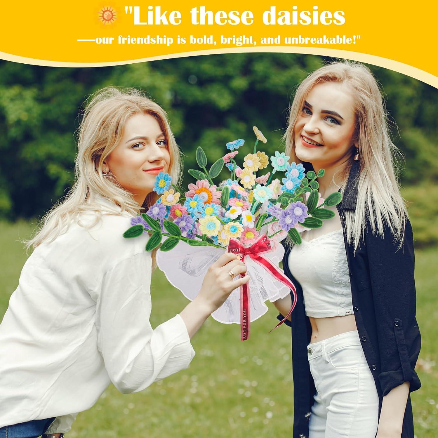 Kit de Manualidades para Hacer Flores SZXYMUQI - 500 Limpiapipas y Accesorios