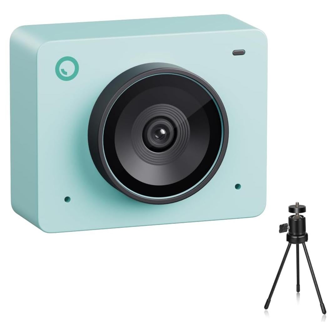 OBSBOT Meet 2 Al-Powered 4K Webcam— Ultra HDR,1080p@60FPS,1/2" CMOS,4X Digital Zoom,Plug&Play,Built-in Dual Mic—Work with Skype, Zoom/ MS_Teams/Google Meet—for Online Call/Meeting/Educate-Green