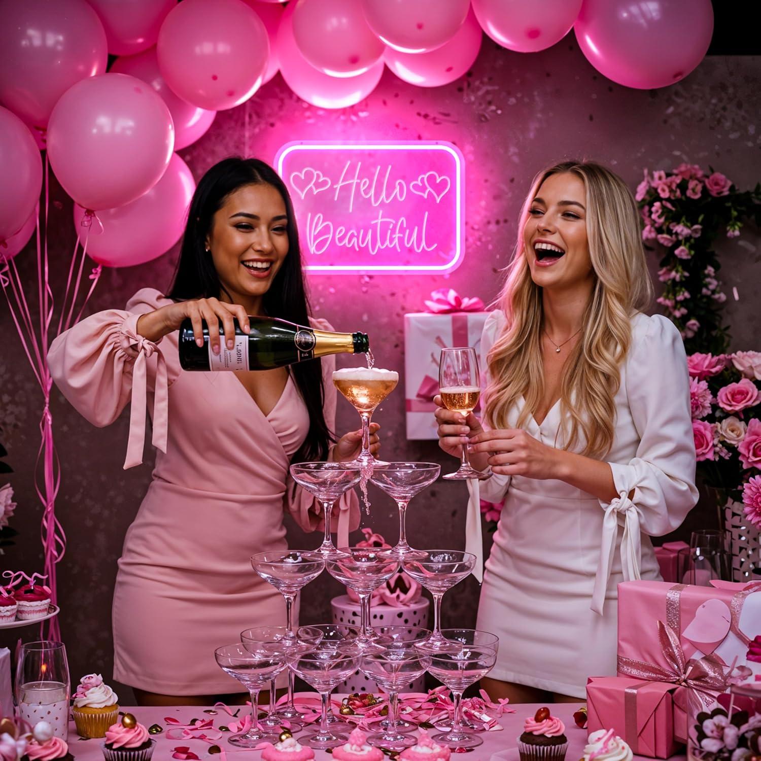 Cartel de Neón LED Rosa Wamputo Eres Realmente Bonita