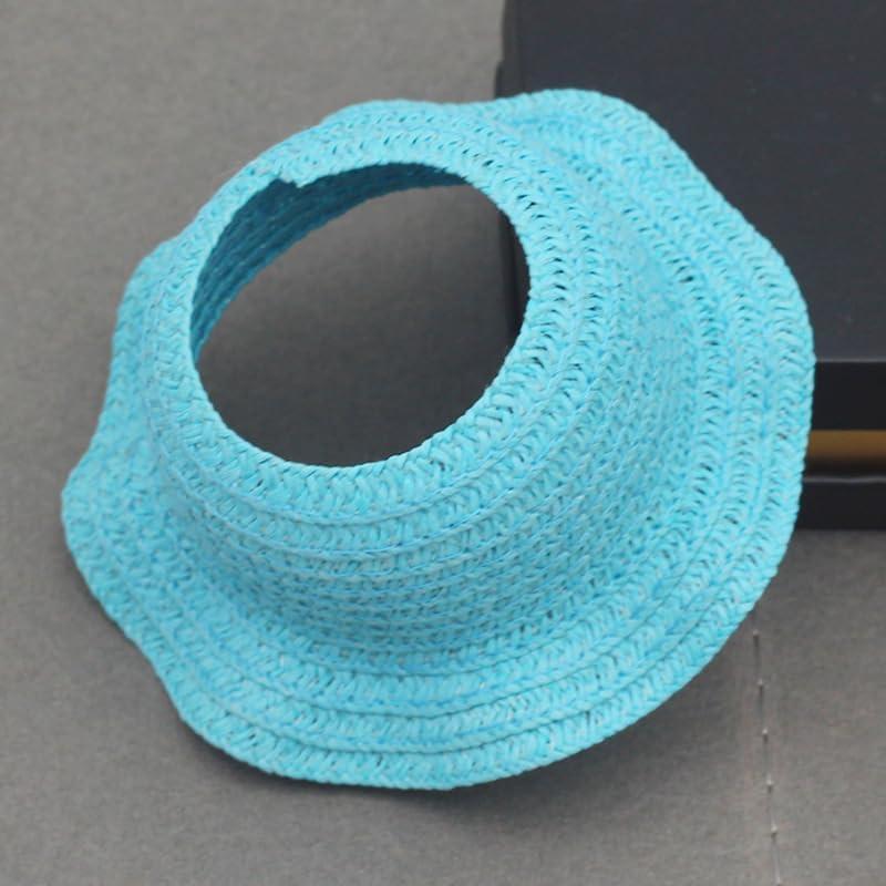6 Sombreros Mini Ondulados Labubu - Colores Vibrantes 13cm