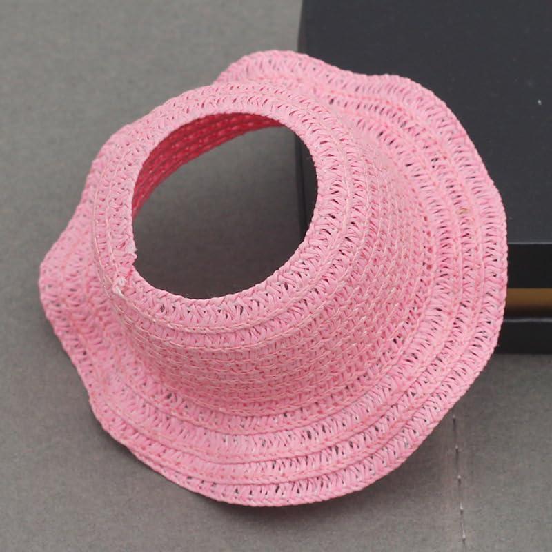 6 Sombreros Mini Ondulados Labubu - Colores Vibrantes 13cm