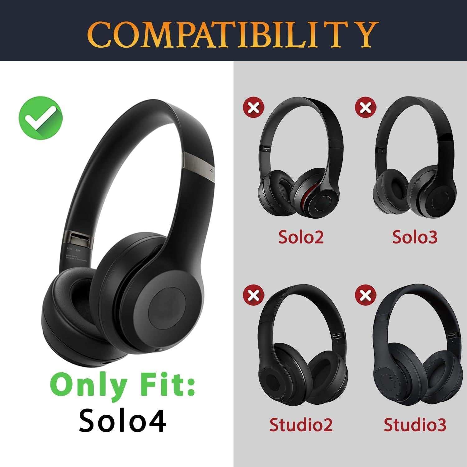 Almohadillas de Gel Refrigerante SOULWIT para Auriculares Solo4