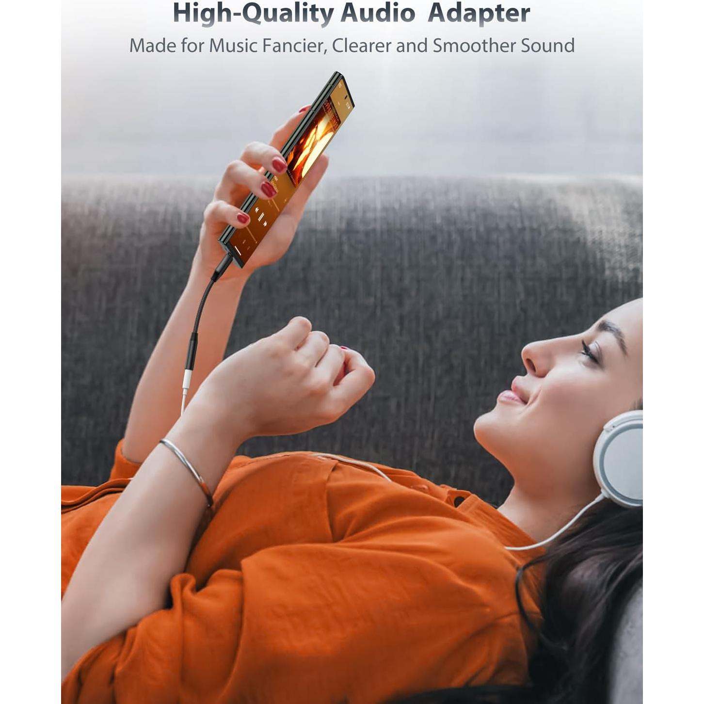 Adaptador USB C a 3.5mm Stouchi - Audio Hi-Fi para Móviles