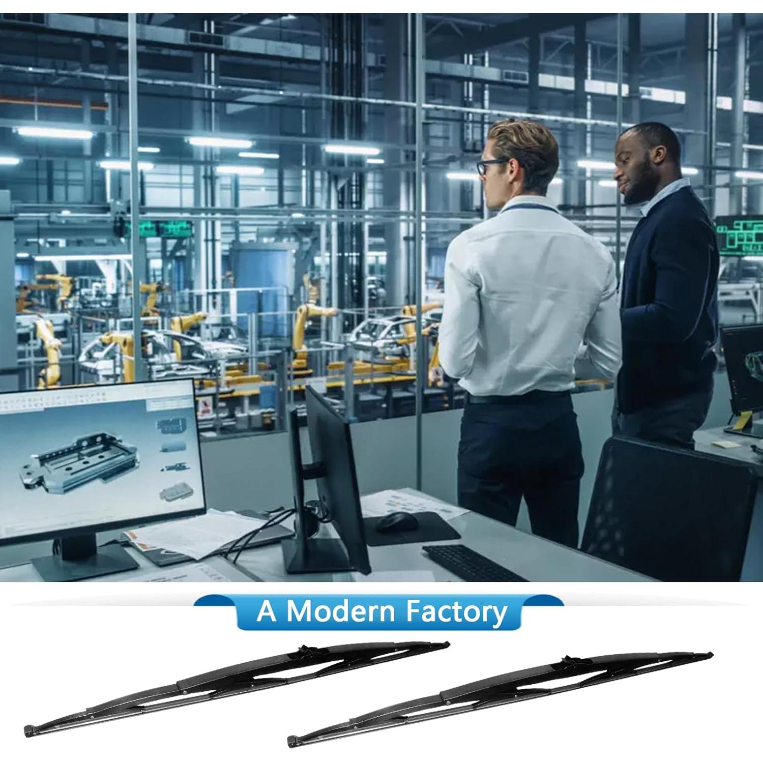 Limpiaparabrisas 24" MYEONGD para RV Gancho J + 20 Tabletas