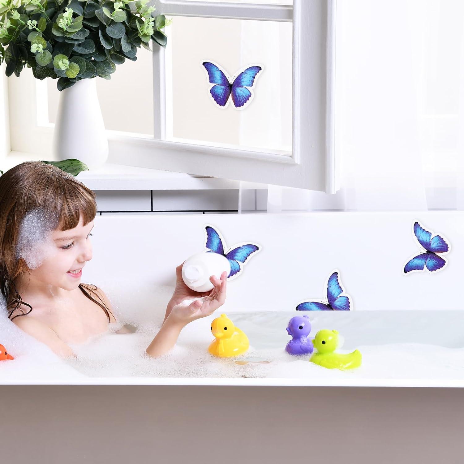 20 Calcomanías Antideslizantes Mariposa Trandraft Azul