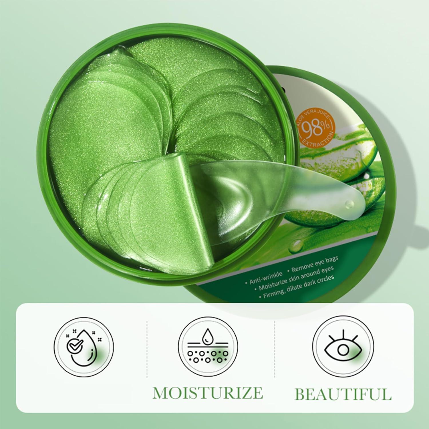 Mascarilla de Ojos de Aloe Vera MIESCHER - 30 Pares Hidratantes