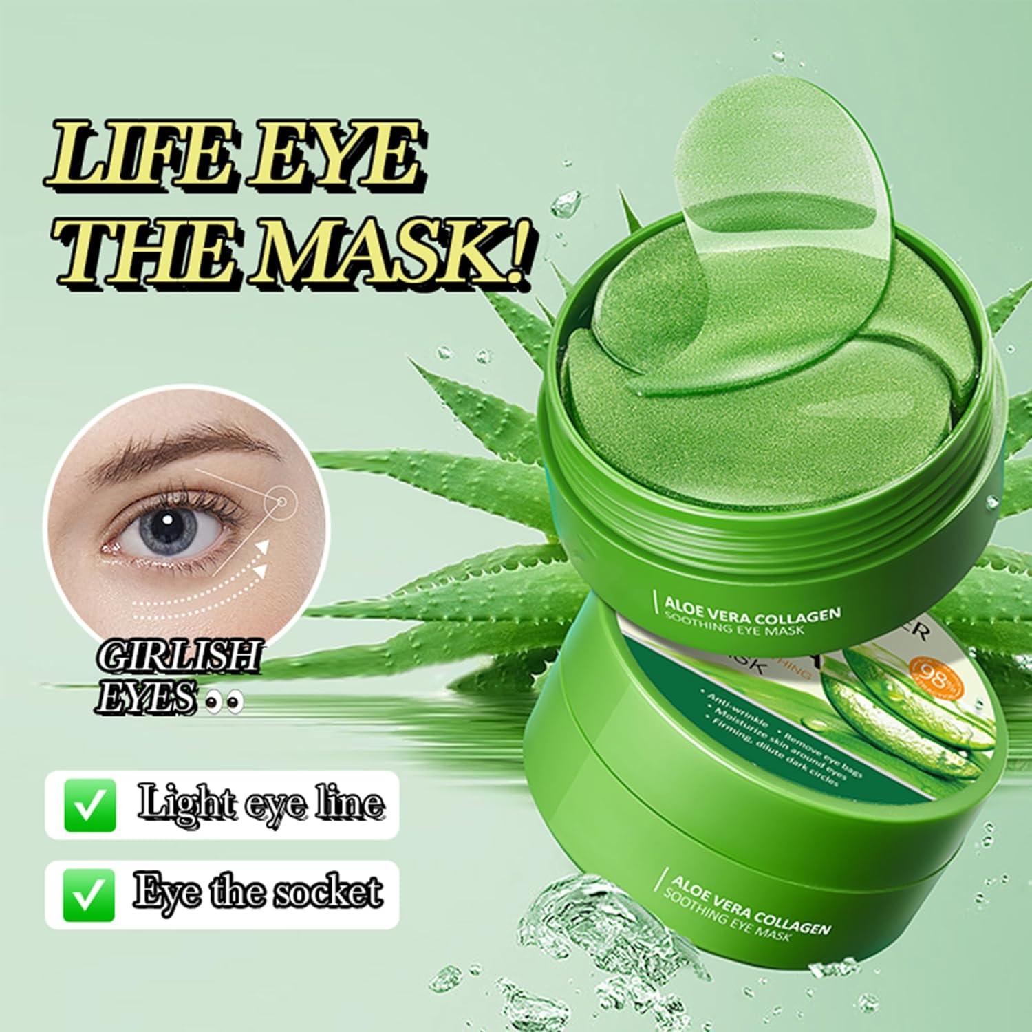 Mascarilla de Ojos de Aloe Vera MIESCHER - 30 Pares Hidratantes