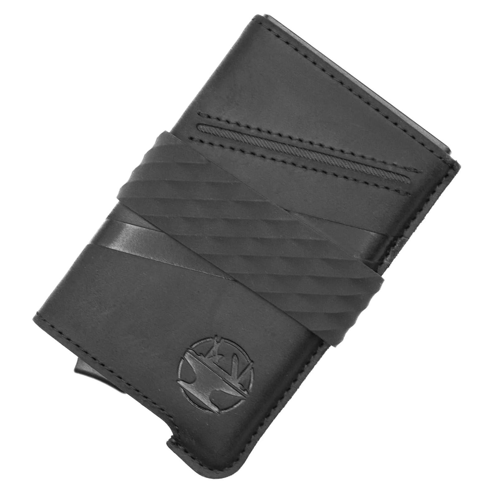 Cartera RFID Minimalista Hacksmith para Hombres - Negro