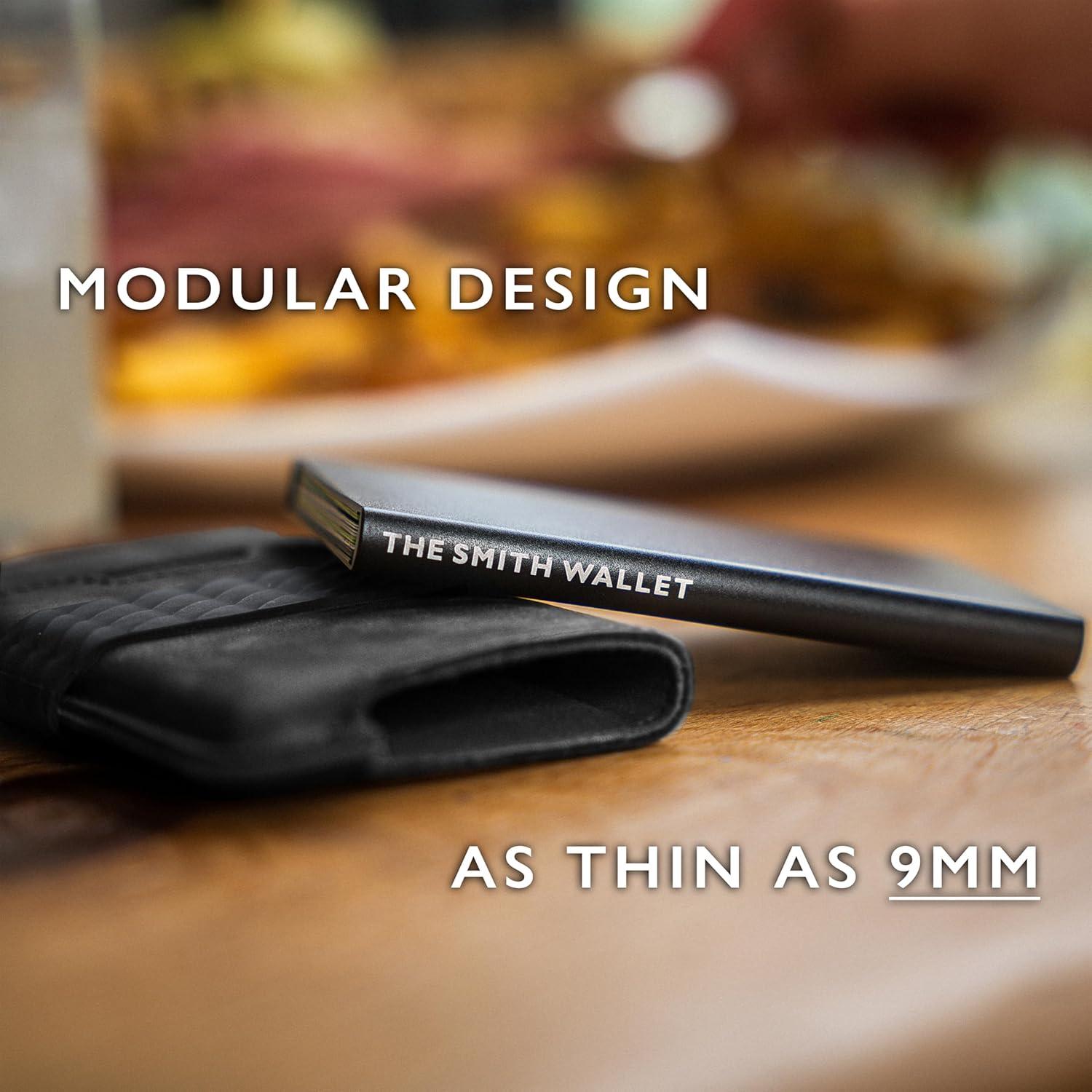 Cartera RFID Minimalista Hacksmith para Hombres - Negro