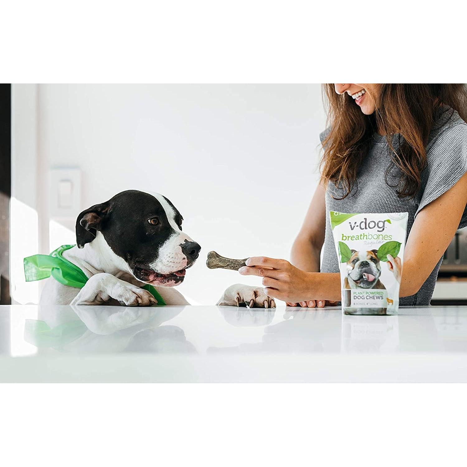 Golosinas Veganas para Perros V-Dog - Huesos Dentales 226.8g