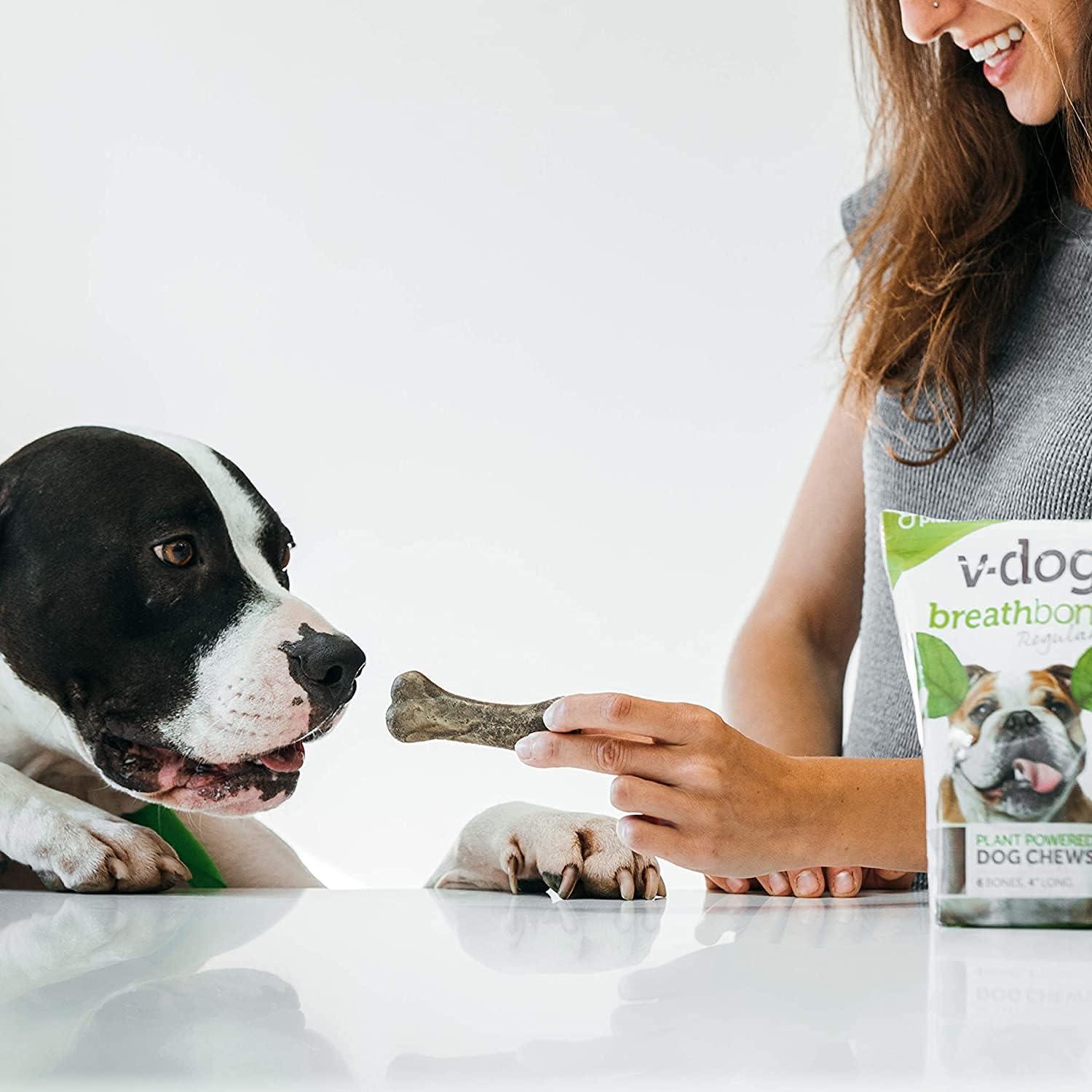 Golosinas Veganas para Perros V-Dog - Huesos Dentales 226.8g