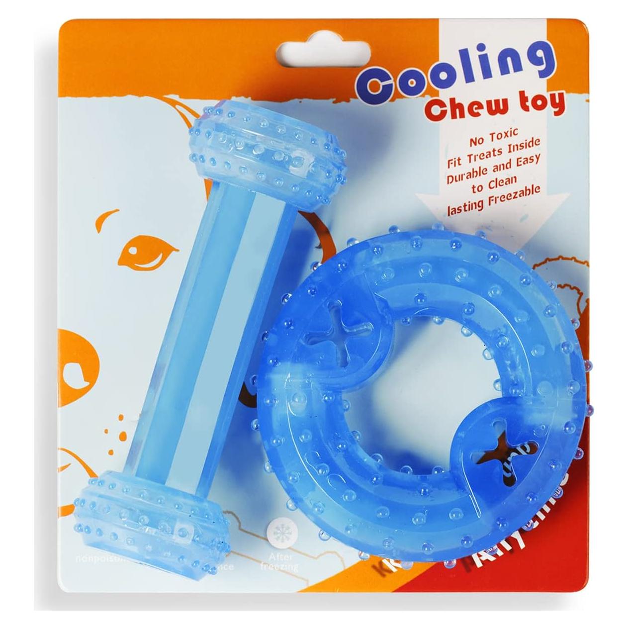 Juguete de Masticar Congelable para Cachorros SPOFLY Azul