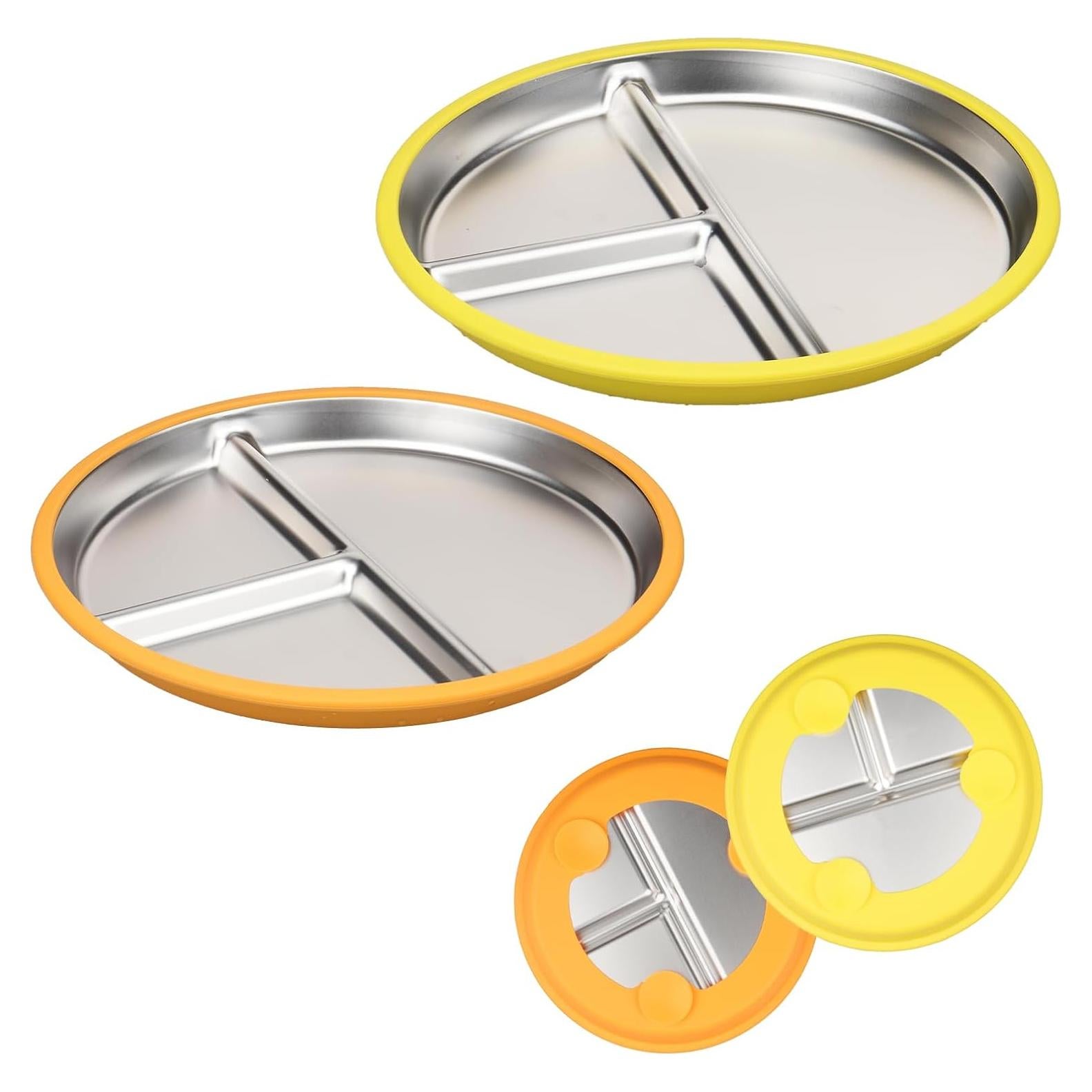 Plato Dividido de Acero Inoxidable Joinshow para Bebés 22.86 cm