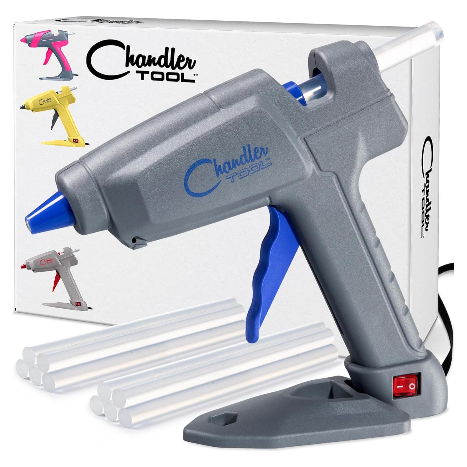 Pistola de Pegamento Caliente Chandler Tool 100W Azul con 10 Barras